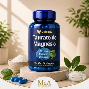 TAURATO DE MAGNESIO 60 VCAPS - VIDEIRA 7