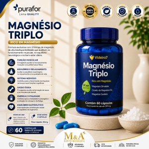 MAGNESIO TRIPLO 60 VCAPS - VIDEIRA 7
