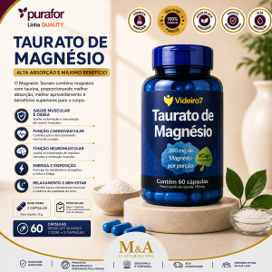 TAURATO DE MAGNESIO 60 VCAPS - VIDEIRA 7