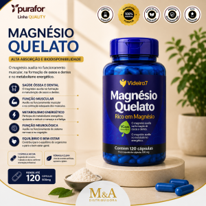 MAGNESIO QUELATO 120 VCAPS - VIDEIRA 7