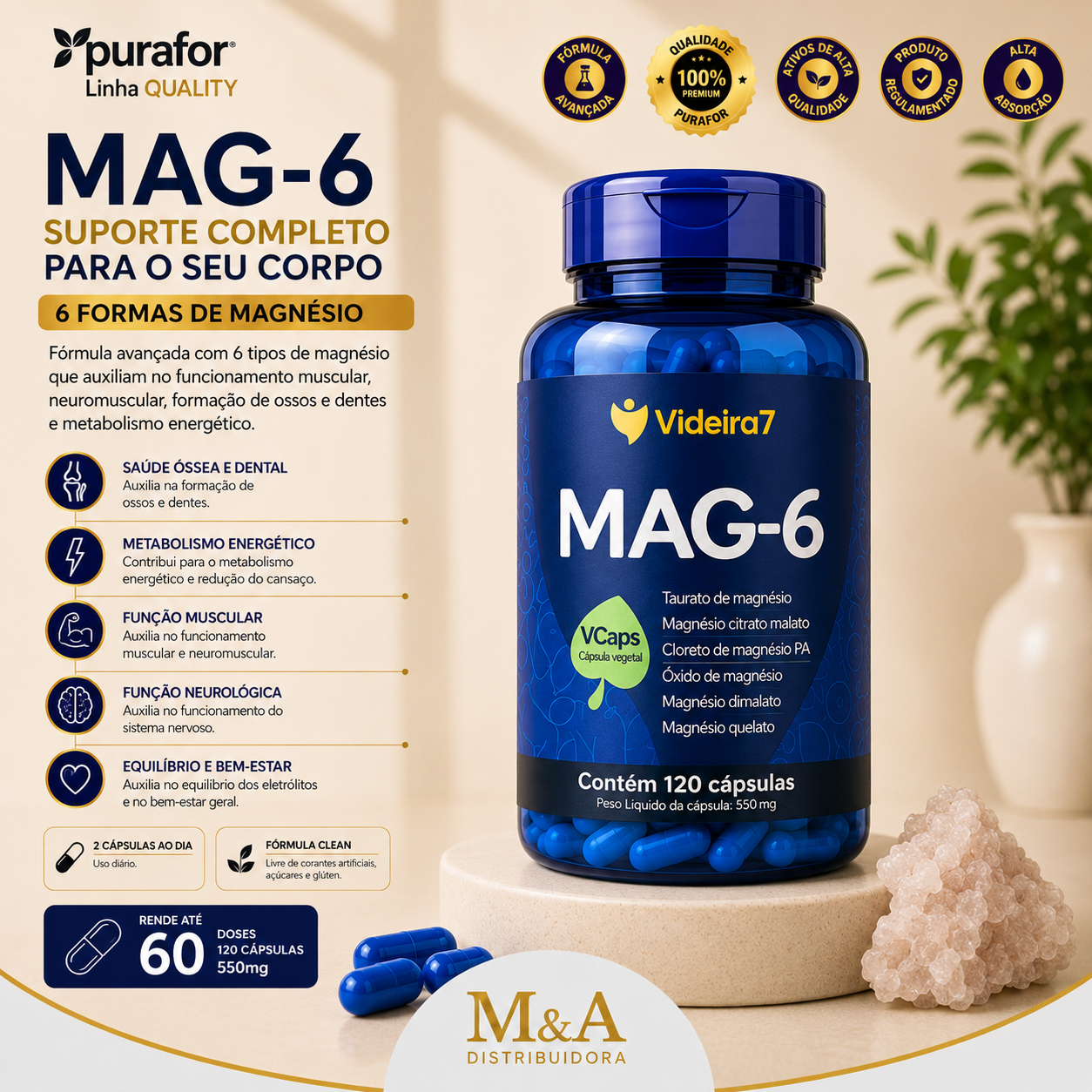 MAG-6 120 VCAPS - VIDEIRA 7 - Imagem 2