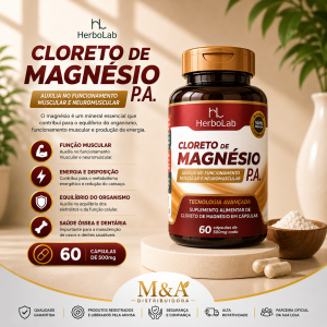 CLORETO DE MAGNESIO P.A 60 CAPS - HERBOLAB